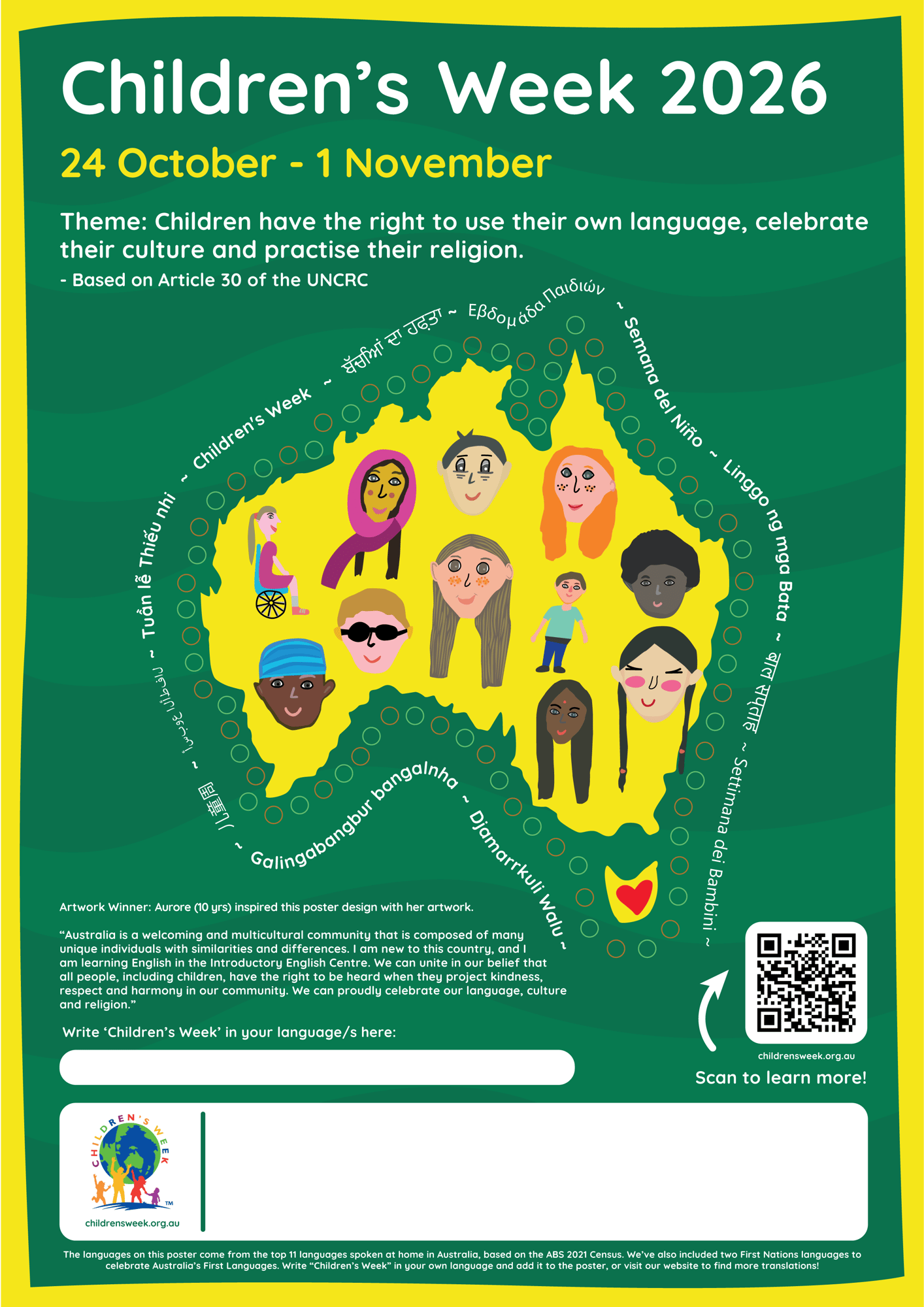 Childrens Week 2026 Poster - PNG